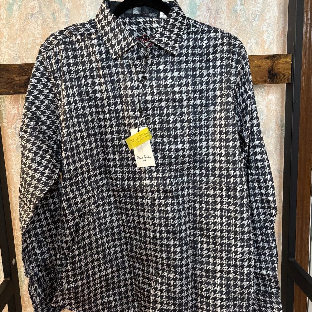 NWT Robert Graham “Yarbo” Long Sleeve Woven Shirt – Size Large